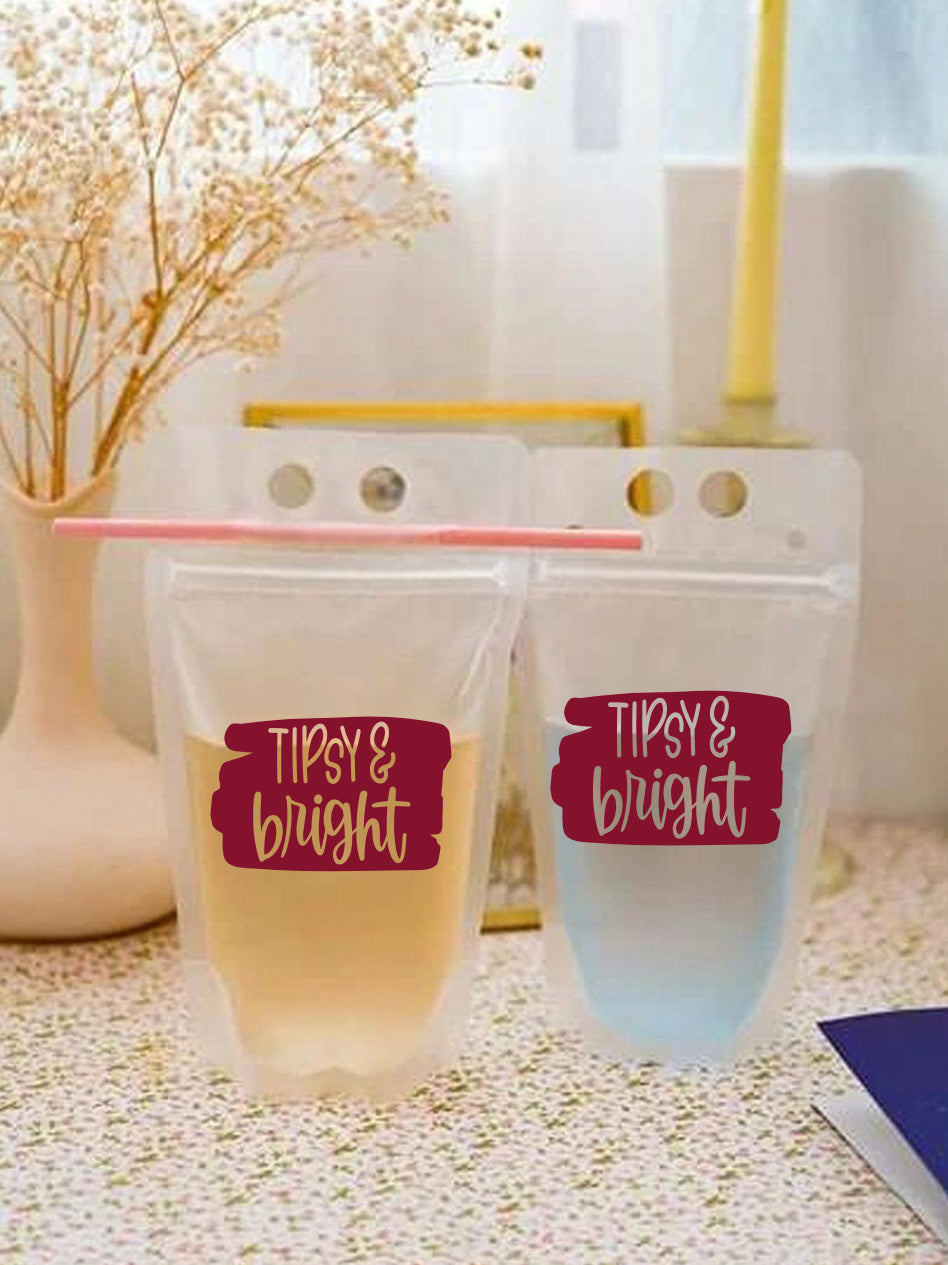 InBooze Reusable Drink Pouches - Happy Sipping – Melanbird