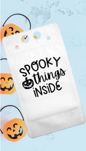 Load image into Gallery viewer, Adult Drink Pouch Halloween Spooky things inside