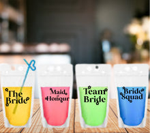 Load image into Gallery viewer, Adult Drink Pouch Floral Bride