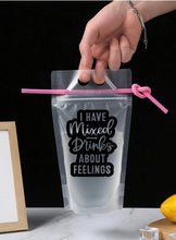 Load image into Gallery viewer, Adult Drink Pouch I Have Mixed Drinks About Feelings