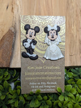 Load image into Gallery viewer, Wedding mickey & Minnie Body stud Earrings