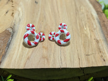 Load image into Gallery viewer, Mickey Red & White Wreath Stud Earrings