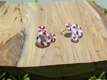 Load image into Gallery viewer, Mickey Red & White Wreath Stud Earrings