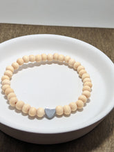 Load image into Gallery viewer, Silver Hematite Heart Diffuser Bracelet