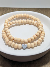 Load image into Gallery viewer, Silver Hematite Heart Diffuser Bracelet