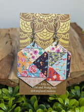 Load image into Gallery viewer, Patchwork Wood  Earrings
