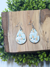 Load image into Gallery viewer, Polaroid Castle Wood Teardrop earrings