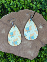 Load image into Gallery viewer, Dumbo Flying Elephant Wood Teardrop earrings