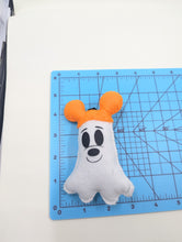 Load image into Gallery viewer, Mr. Mouse Ghostie Bag Charm with hat