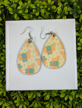 Load image into Gallery viewer, Dumbo Flying Elephant Wood Teardrop earrings