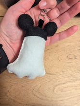 Load image into Gallery viewer, Mr. Mouse Ghostie Bag Charm with hat