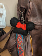 Load image into Gallery viewer, Mrs. Mouse Ear Hat Bag Charm