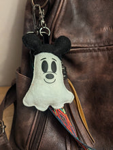 Load image into Gallery viewer, Mr. Mouse Ghostie Bag Charm with hat