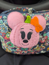 Load image into Gallery viewer, Mrs. Mouse Pink Pumpkin Bag Charm