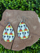 Load image into Gallery viewer, Mickey Mouse Sketch Wood Earrings