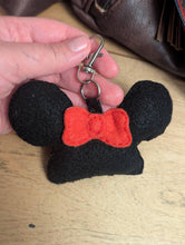 Load image into Gallery viewer, Mrs. Mouse Ear Hat Bag Charm