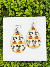 Load image into Gallery viewer, Mickey Mouse Sketch Wood Earrings