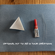 Load image into Gallery viewer, Gold Splatter Glass & Wood Diffuser DIY Bracelet Kit