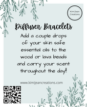 Load image into Gallery viewer, Breast Cancer Diffuser Wood Bracelet