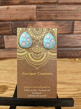 Load image into Gallery viewer, Easter Egg Stud Earrings- Blue