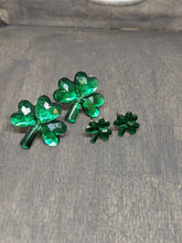 Load image into Gallery viewer, Shamrock Stud Earrings- Large Crystal