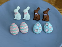 Load image into Gallery viewer, Easter Egg Stud Earrings- Pink