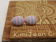 Load image into Gallery viewer, Easter Egg Stud Earrings- Pink