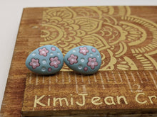 Load image into Gallery viewer, Easter Egg Stud Earrings- Blue