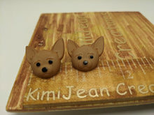 Load image into Gallery viewer, Chihuahua Stud Earrings
