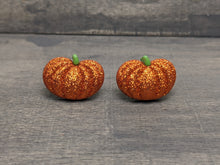 Load image into Gallery viewer, Sparkle Pumpkin Stud Earrings