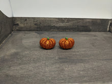 Load image into Gallery viewer, Sparkle Pumpkin Stud Earrings
