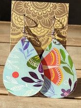 Load image into Gallery viewer, Wood Tear Drop Earrings