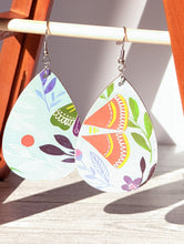 Load image into Gallery viewer, Wood Tear Drop Earrings