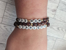 Load image into Gallery viewer, Dog Mom Diffuser Wood Bracelet Set