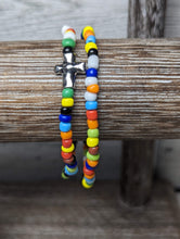 Load image into Gallery viewer, Rainbow Cross Bracelet