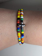 Load image into Gallery viewer, Rainbow Cross Bracelet