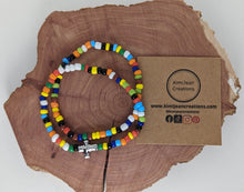 Load image into Gallery viewer, Rainbow Cross Bracelet