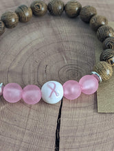 Load image into Gallery viewer, Breast Cancer Diffuser Wood Bracelet
