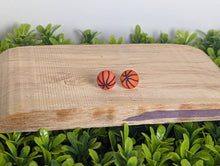 Load image into Gallery viewer, Basketball Stud Earrings- Sport Earrings