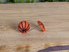 Load image into Gallery viewer, Basketball Stud Earrings- Sport Earrings