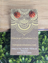 Load image into Gallery viewer, Basketball Stud Earrings- Sport Earrings