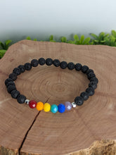 Load image into Gallery viewer, Rainbow & Lava Diffuser DIY Bracelet Kit