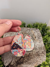 Load image into Gallery viewer, Patchwork Wood  Earrings