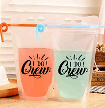 Load image into Gallery viewer, Adult Drink Pouch I Do Crew Bridal Party