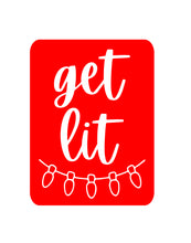 Load image into Gallery viewer, Adult Drink Pouch Get Lit Christmas