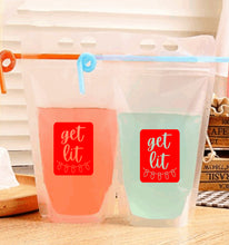 Load image into Gallery viewer, Adult Drink Pouch Get Lit Christmas