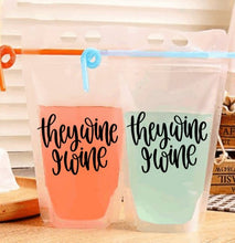Load image into Gallery viewer, Adult Drink Pouch They Wine , I wine