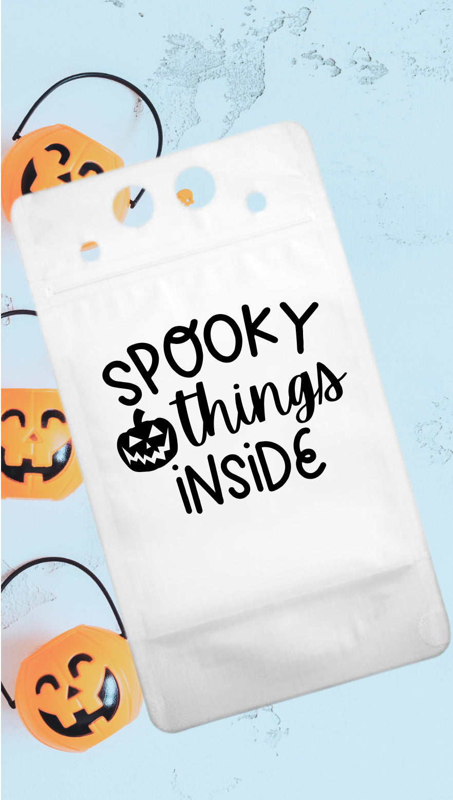 Adult Drink Pouch Halloween Spooky things inside