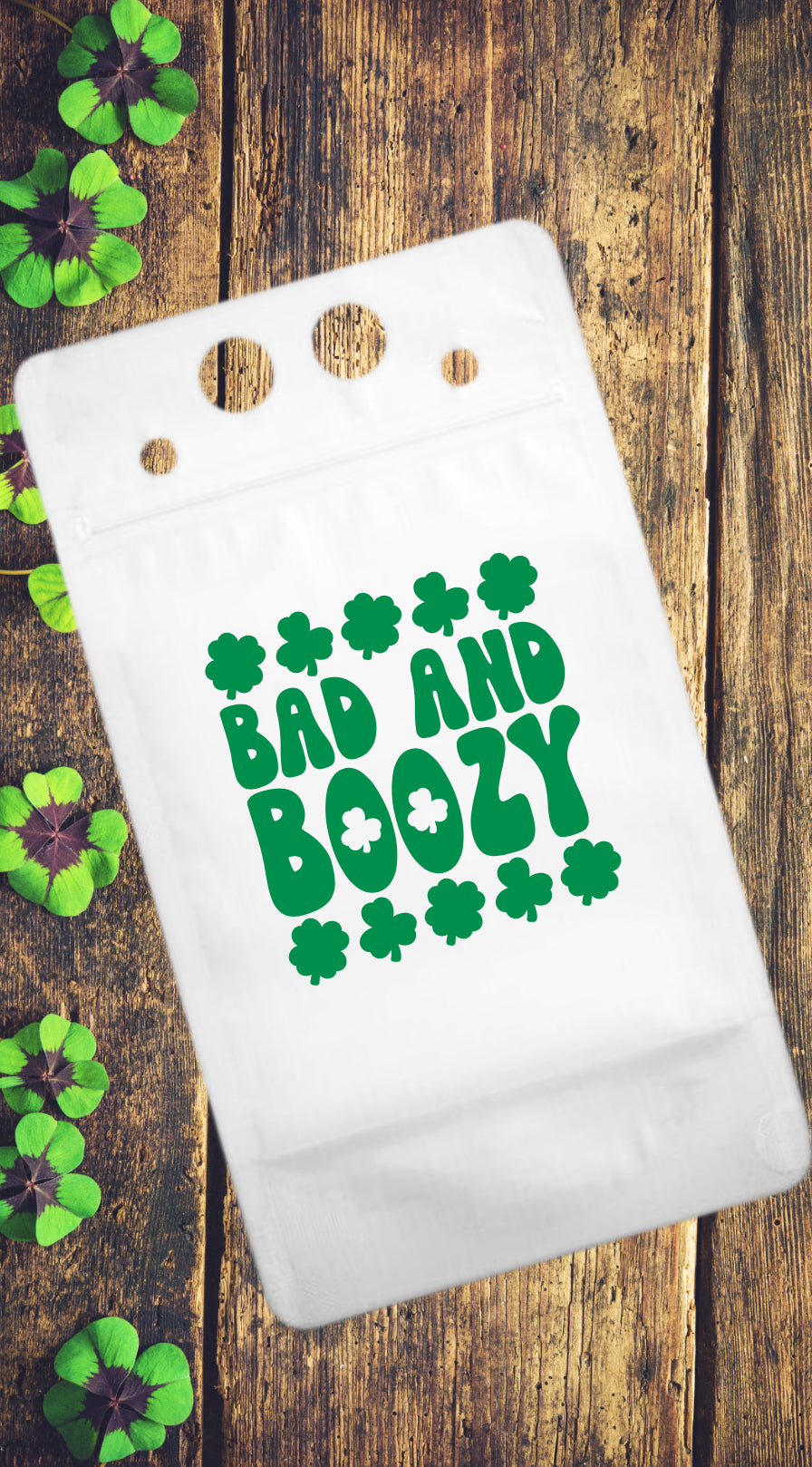 Adult Drink Pouch St. Patrick's Day Bad and Boozy