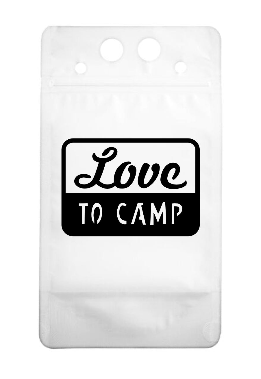 Adult Drink Pouch Love to Camp